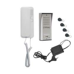 Audio telefonspynės komplektas CYFRAL COSMO R-1 sidabro spalvos